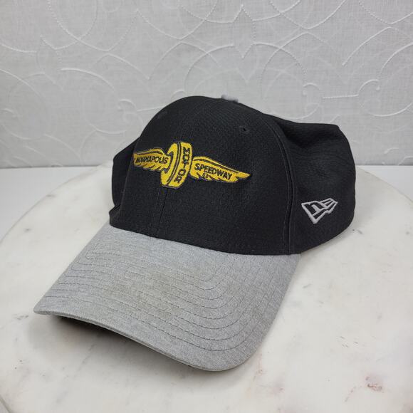 Indianapolis Motor Speedway Hat M/L Black Gray Two Tone Winged Wheel New Era - Picture 10 of 11